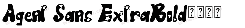 Agent Sans ExtraBold字体转换